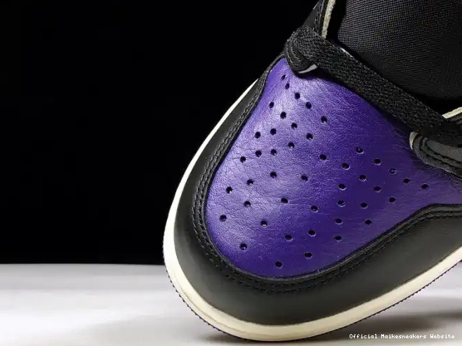 Official Maikesneakers 1 Purple 555088-501 Air Jordan Court 0403